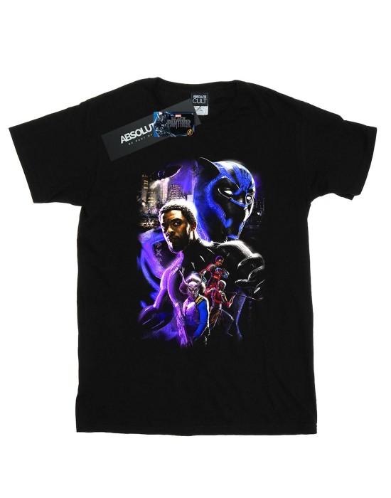 Marvel Black Panther karaktermontage T-shirt voor heren