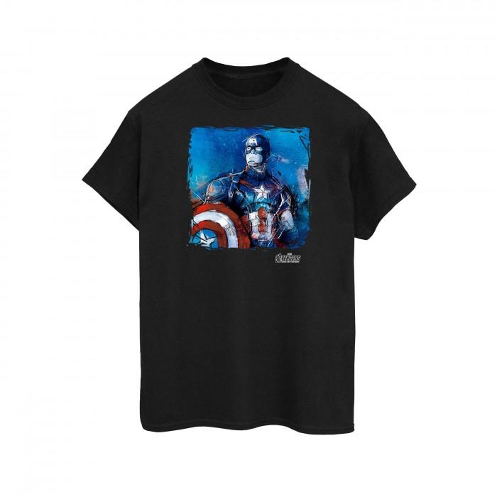 Captain America heren kunst katoenen T-shirt