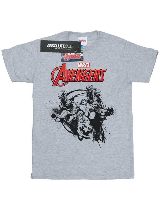 Marvel Heren Avengers Team Burst T-shirt