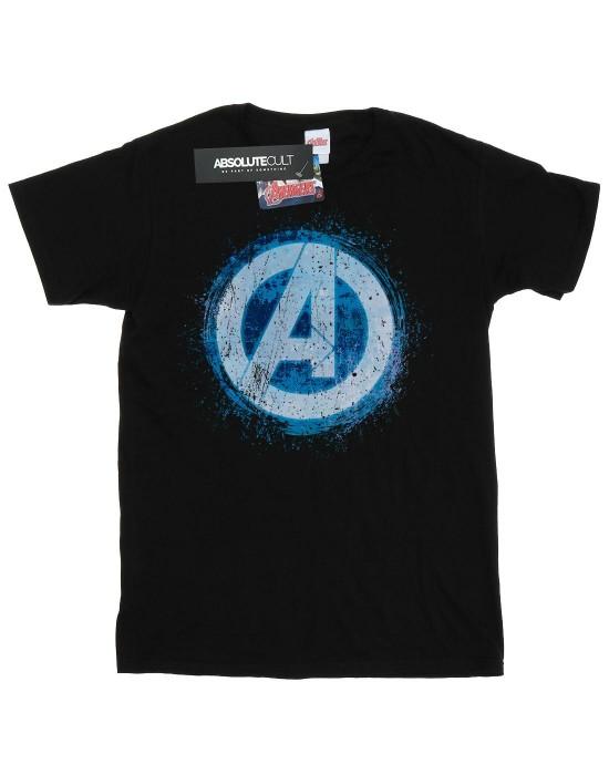 Marvel Heren Avengers Gloeiend Logo T-shirt