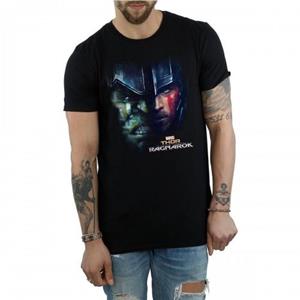 Pertemba FR - Apparel Thor: Ragnarok Heren Hulk Split Face katoenen T-shirt