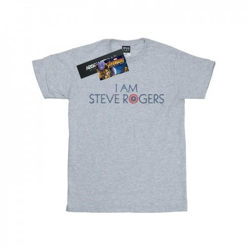 Marvel Heren Avengers Infinity War Ik ben Steve Rogers T-shirt
