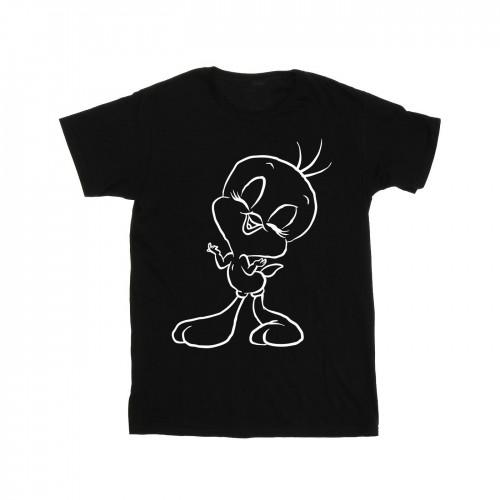 Looney Tunes Heren Tweety Pie Outline T-shirt