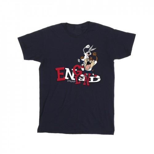 Looney Tunes Heren Bugs & Taz Engeland T-shirt