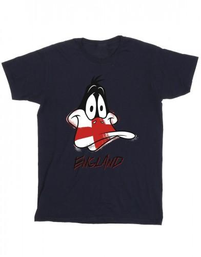 Looney Tunes Heren Daffy Engeland Face T-shirt