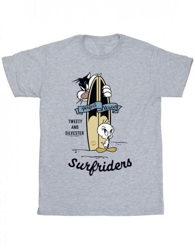Looney Tunes Heren Tweety en Sylvester Perfect Waves T-shirt
