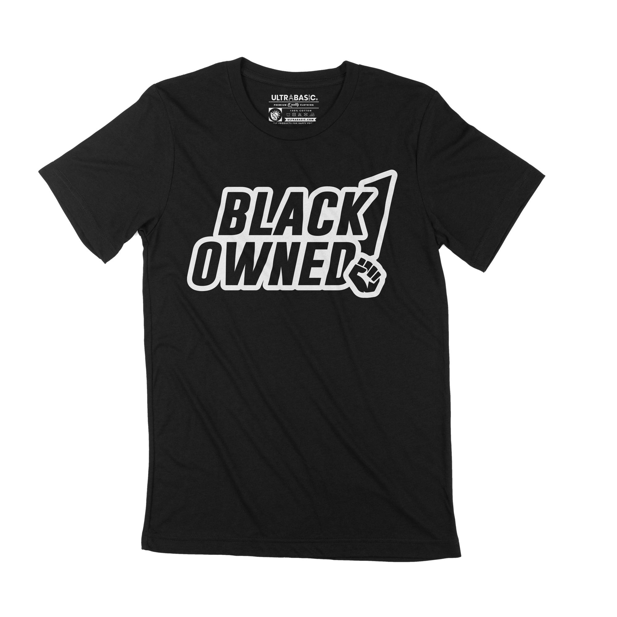 Ultrabasic grafisch T-shirt voor heren, zwart Owned Black Lives Matter BLM-shirt