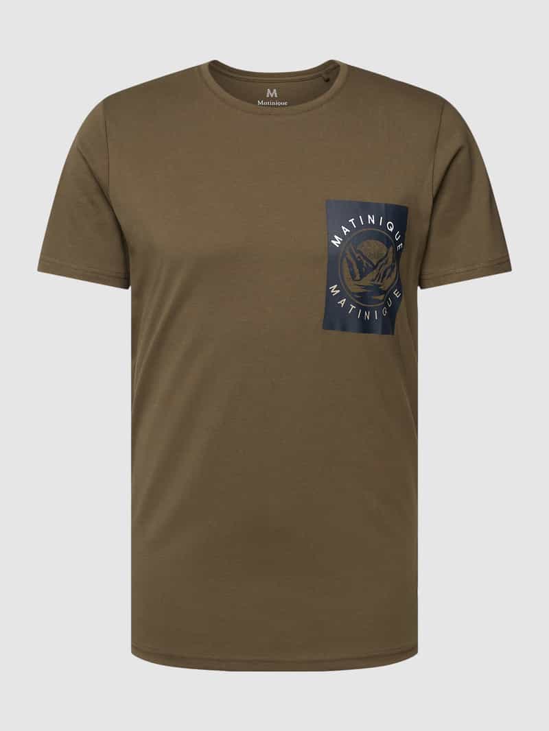 Matinique T-shirt met logoprint, model 'Jermane'
