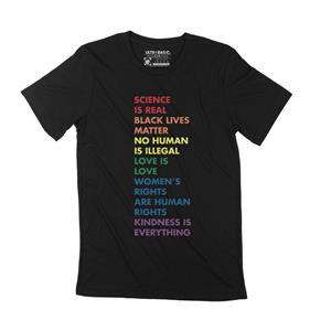 Ultrabasic Heren T-shirt Black Lives Matter Shirt Wetenschap is echt Vintage Grafisch T-shirt