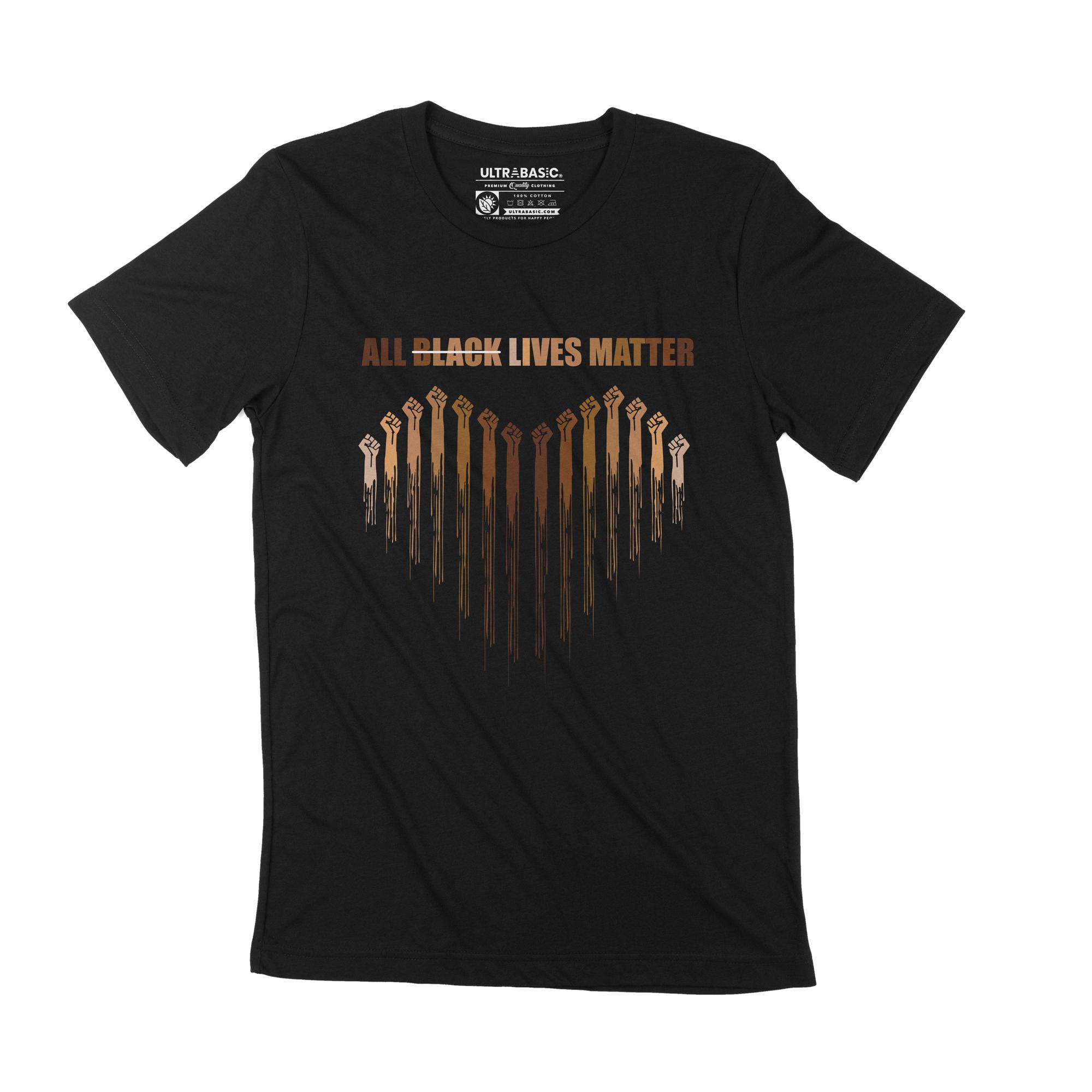 Ultrabasic Heren T-shirt All Lives Matter Human Rights Grafische verjaardagscadeau-ideeën