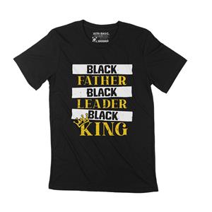 Ultrabasic Heren T-Shirt King Power Black Leiders Grafisch Tee Verjaardagscadeau