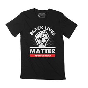 Ultrabasic Heren T-shirt Zwart Lives Matter Revolution Movement Apparel Grafisch T-shirt