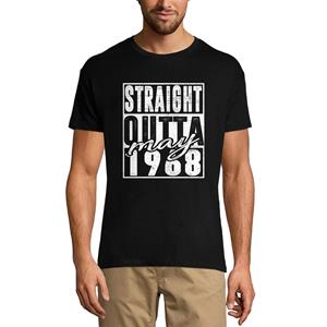 Ultrabasic Heren vintage T-shirt Straight Outta mei 1968 - Cadeau voor 52e verjaardag