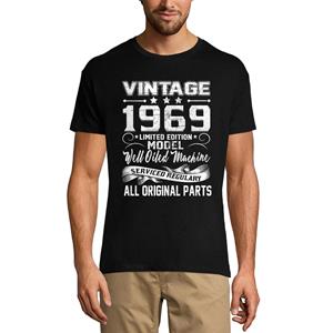 Ultrabasic Heren T-shirt Vintage 1969 Limited Edition goed geoliede machine - 51e verjaardagscadeau T-shirt