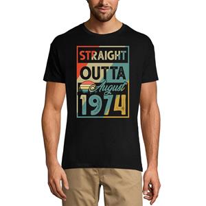 Ultrabasic Heren T-shirt Straight Outta Augustus 1974 - Vintage 47e verjaardagscadeau T-shirt