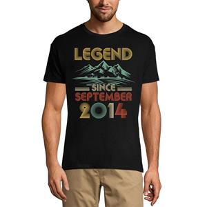 Ultrabasic Heren T-shirt Legende sinds september 2014 - Vintage verjaardags-T-shirt