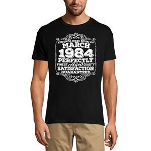 Ultrabasic Heren T-shirt Legends zijn geboren in maart 1984 - Perfect oud 37e verjaardagscadeau T-shirt