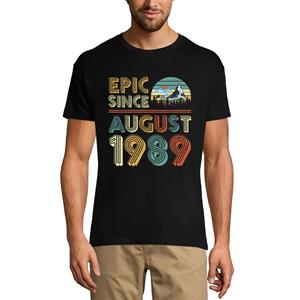 Ultrabasic heren T-shirt Epic sinds augustus 1989 - Vintage 32e verjaardagscadeau T-shirt