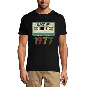 Ultrabasic Heren T-shirt Vintage Beste van 1977 - Retro Cassette 44e verjaardagscadeau T-shirt