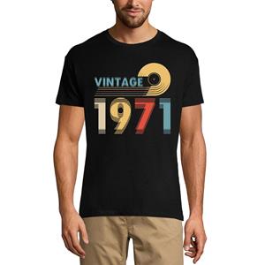 Ultrabasic Heren T-shirt Vintage 1971 - Retro Wazig 50e Verjaardagscadeau T-shirt