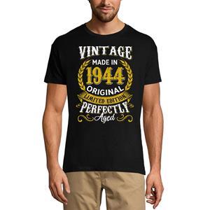 Ultrabasic Heren T-shirt Vintage Made in 1944 Perfect Aged - 77e verjaardagscadeau T-shirt