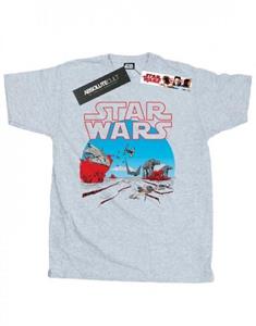 Star Wars Heren het laatste Jedi actiescène T-shirt