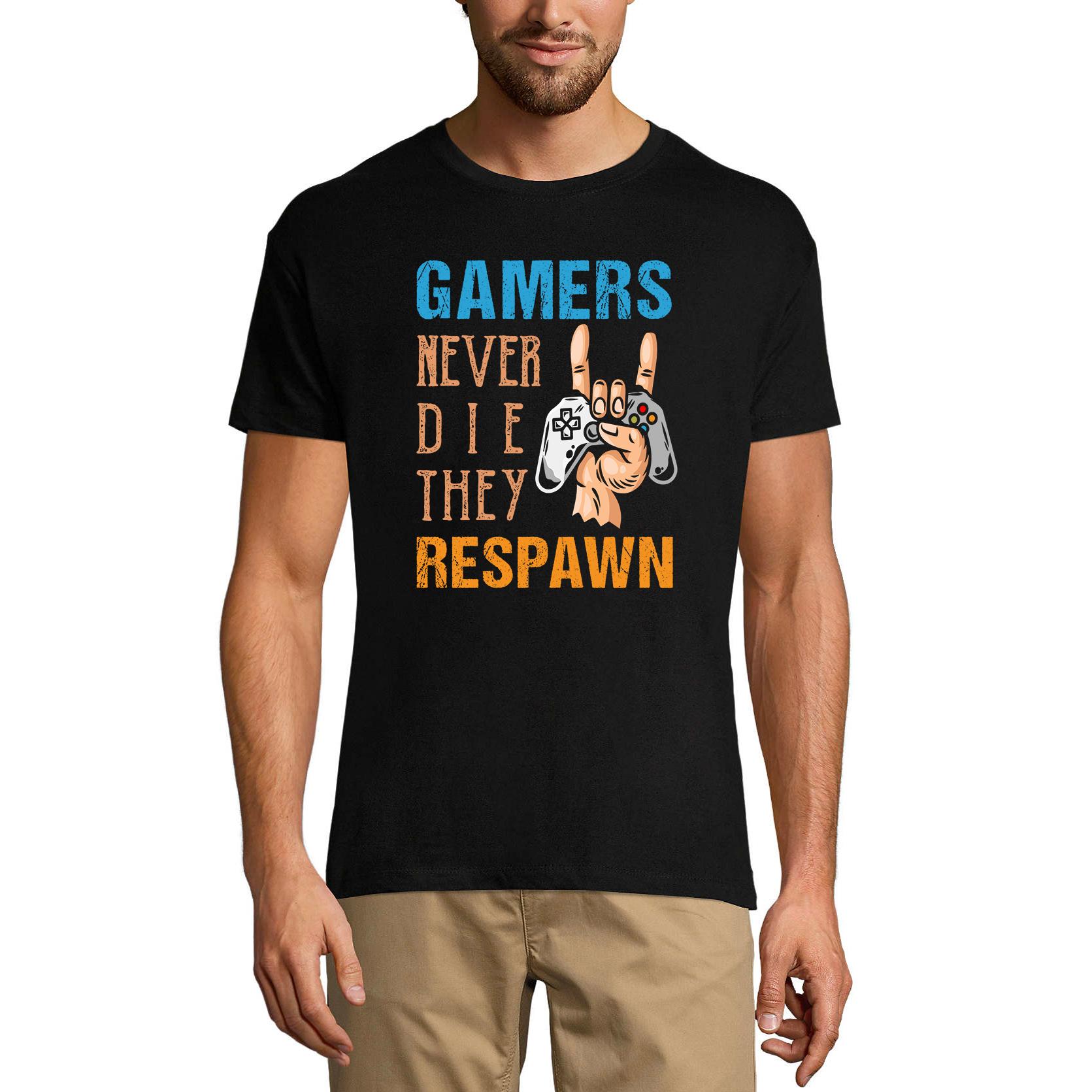 Ultrabasic Grafisch heren T-shirt Gamers Never Die They Respawn - Gaming Quote