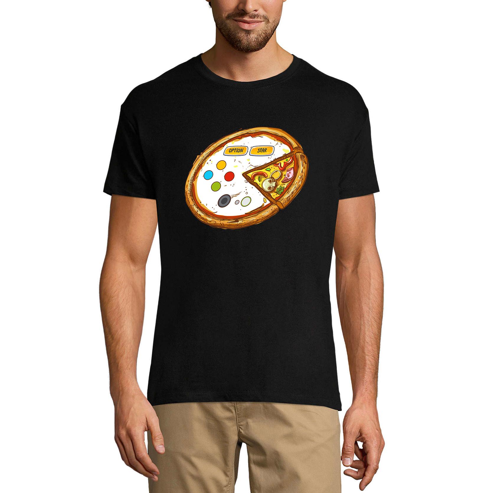 Ultrabasic Grafisch heren T-shirt Pizza Option Star - Gamingkleding - Humor Joke