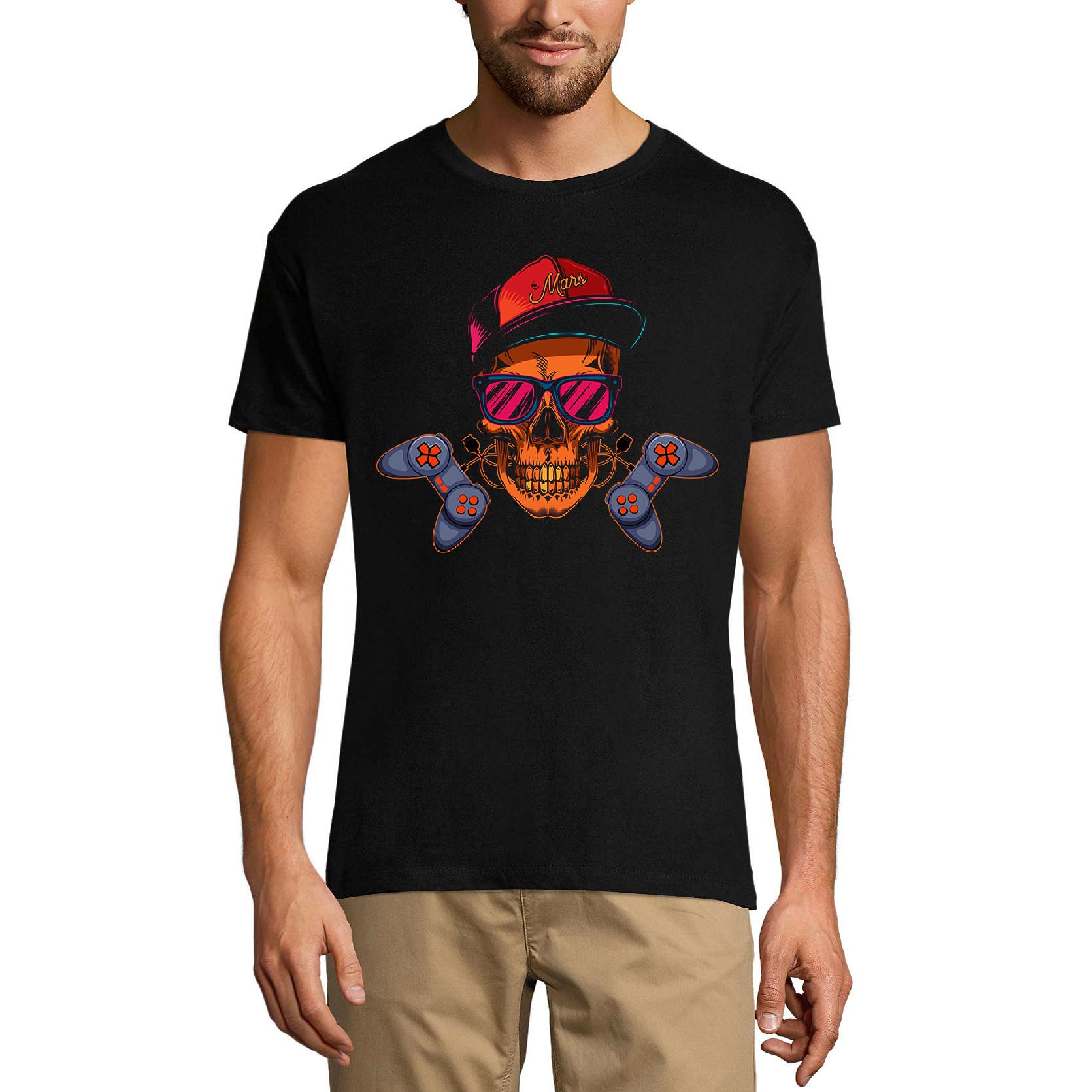 Ultrabasic Gaming T-shirt voor heren Gamer Skull Joystick - Grappig grapshirt voor heren