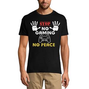 Ultrabasic Heren T-shirt No Gaming No Peace - Stop Gaming - Sarcastisch citaat