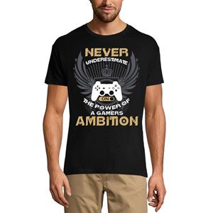 Ultrabasic Heren T-shirt Onderschat nooit de kracht van een Gamers Ambition Shirt