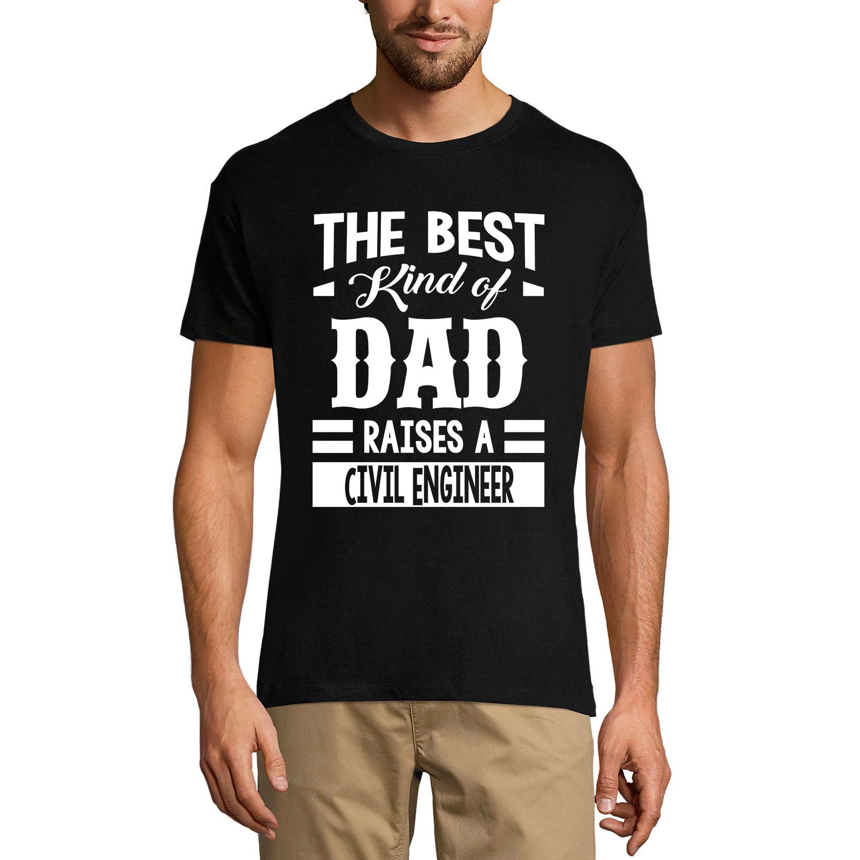 Ultrabasic Grafisch T-shirt voor heren Papa voedt een civiel ingenieur op