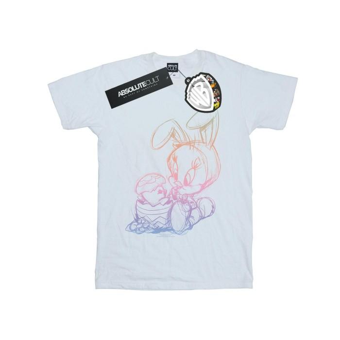 Looney Tunes Heren Tweety Pie Easter Egg Sketch T-shirt