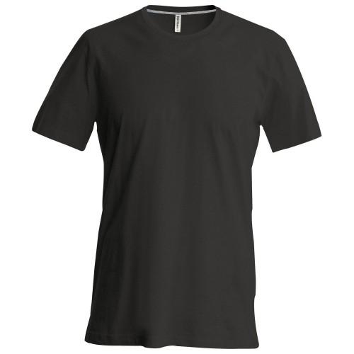 Kariban heren slim fit T-shirt met korte mouwen en ronde hals