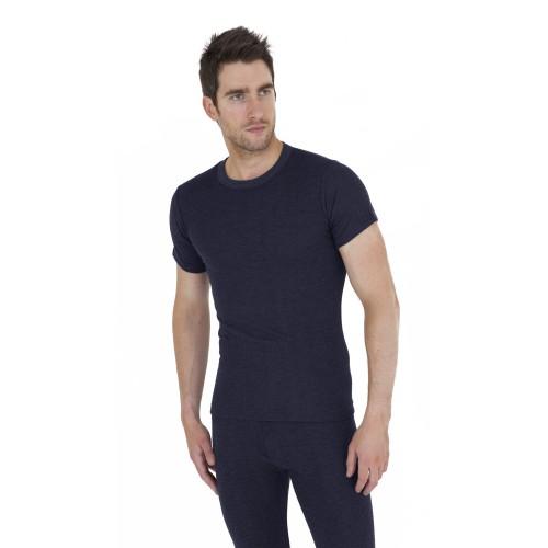 Universal Textiles Thermisch ondergoed voor heren, T-shirt met korte mouwen, Polyviscose-reeks (Britse makelij)