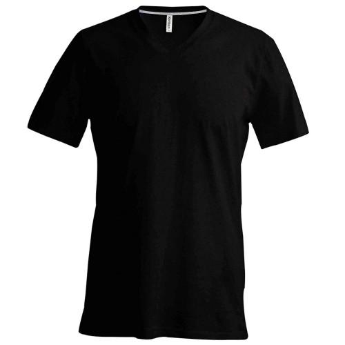 Kariban Heren T-shirt met korte mouwen en V-hals, slim fit