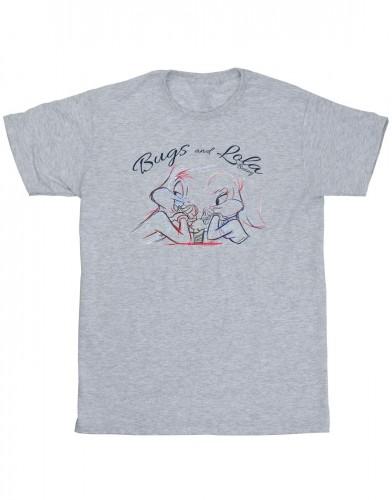 Looney Tunes Heren Bugs en Lola Sketch T-shirt