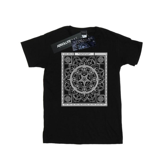 Supernatural Bovennatuurlijk heren Pentagram patroon T-shirt