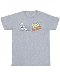 Disney Heren Toy Story Buzz Pulling Logo T-shirt