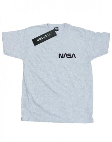 NASA Heren modern logo borst T-shirt