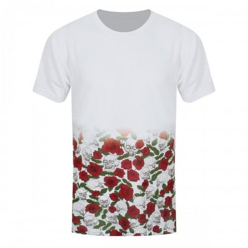 Grindstore Skulls & Roses Fade Sub-T-shirt voor heren