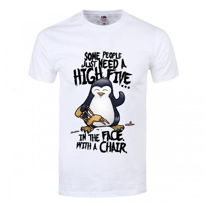 Psycho Penguin Heren High Five T-shirt
