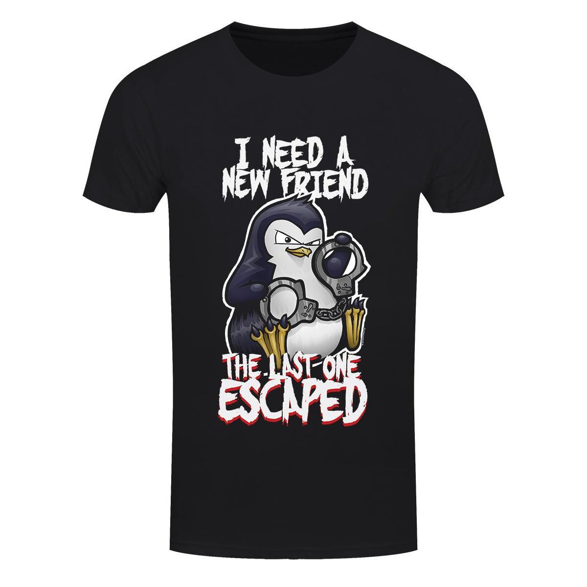 Psycho Penguin Heren Ik heb een nieuwe vriend nodig T-shirt
