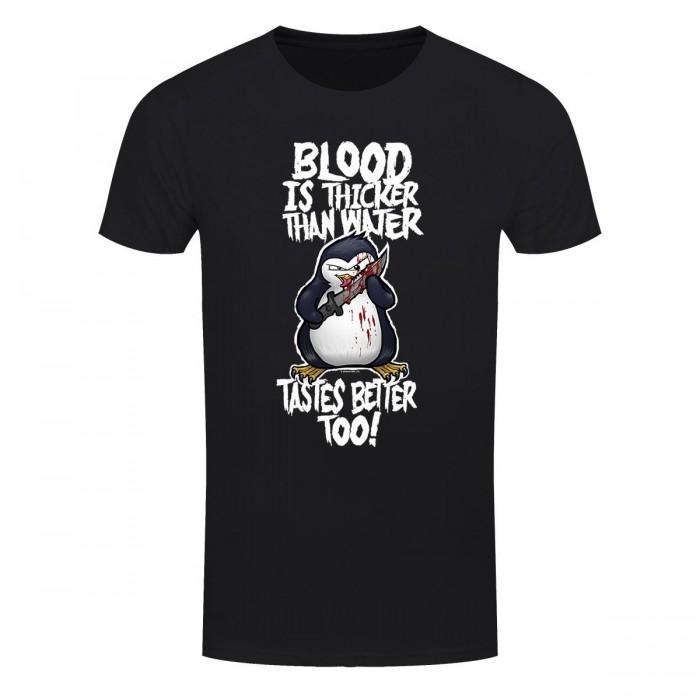 Psycho Penguin Herenbloed is dikker dan water T-shirt