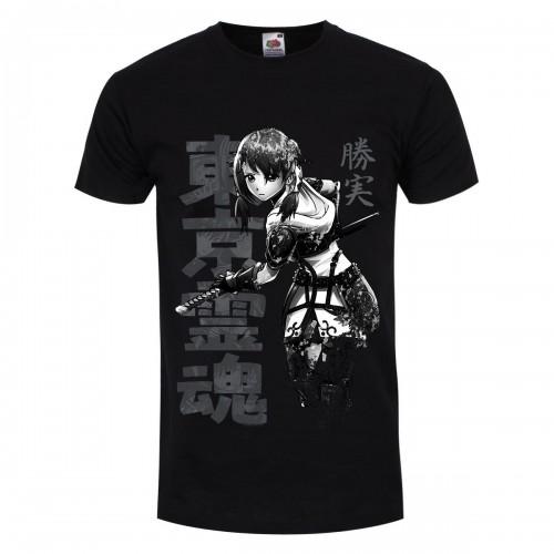 Tokyo Spirit Katsumi zwart-wit T-shirt voor heren