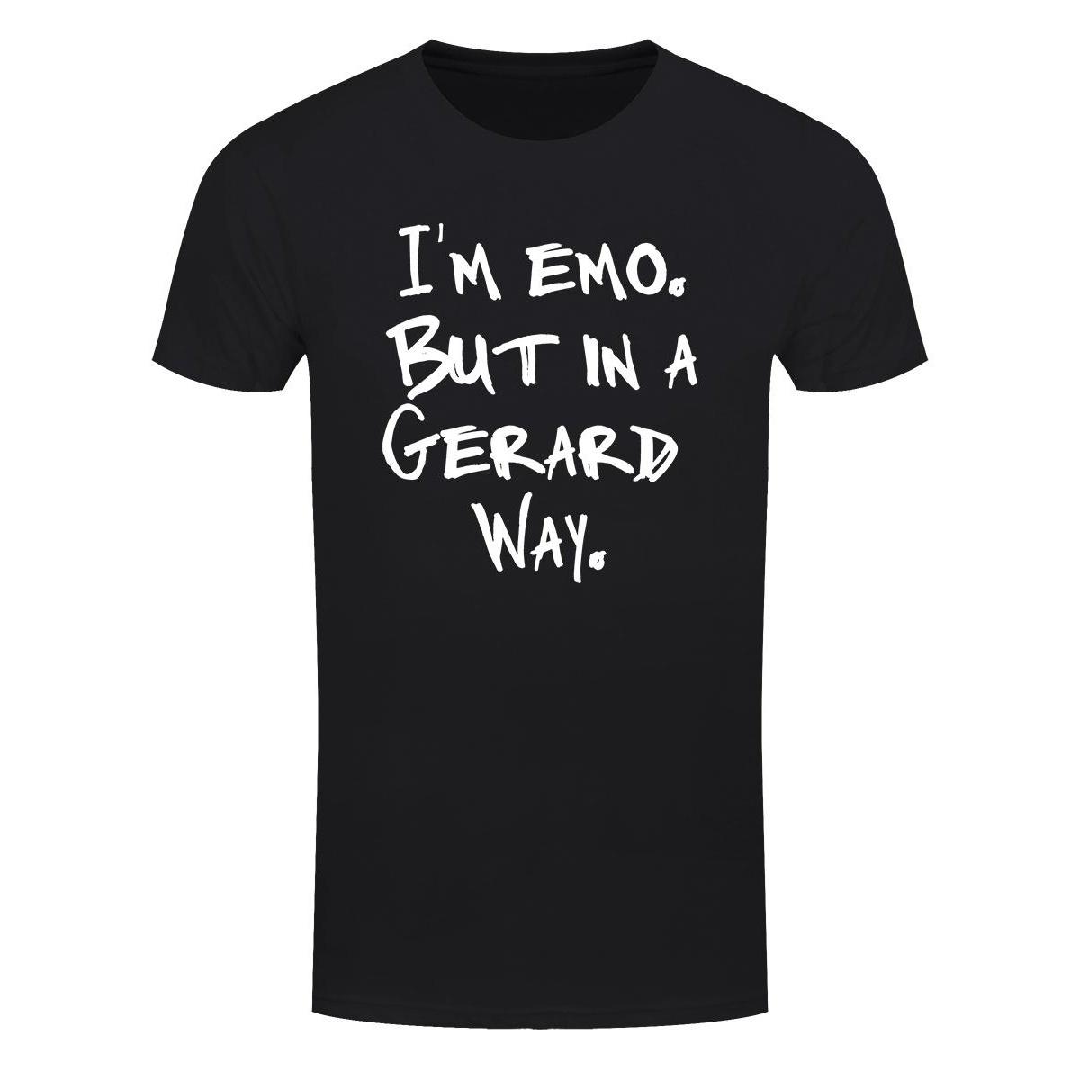 Grindstore Heren Ik ben emo maar op een Gerard manier T-shirt