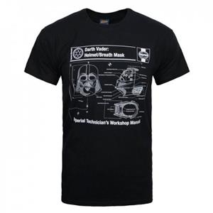 Star Wars Officiële Heren Haynes Darth Vader T-Shirt