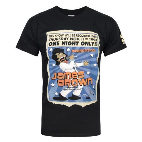 The Simpsons Heren James Brown One Night T-shirt