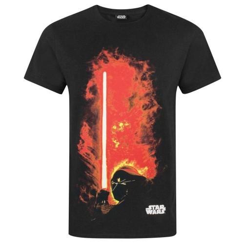 Star Wars Mens Darth Vader Lightsaber T-Shirt