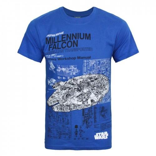 Star Wars Official Mens Haynes Millennium Falcon T-Shirt